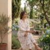 mul cotton a line kurta set with embroidery